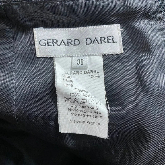Gerard Darel 100% Wool Classic‎ Black Pencil Skirt Size 36 / US 4 - Picture 8 of 8